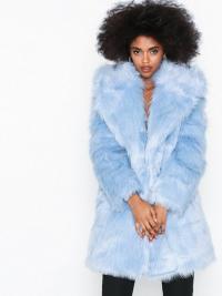 Glamorous Light Blue Fur Coat