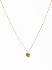 Syster P Minimalistica Hammered Circle Necklace
