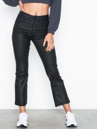 Gina Tricot Nova Kickflare Black Coated Jeans