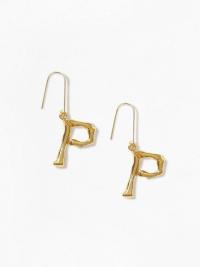 NLY Accessories Bamboo Letter Earrings P
