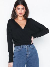 NLY Trend Wrap Ribbed Top