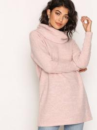 Only onlIDA L/S Long Pullover Knt Lys rosa