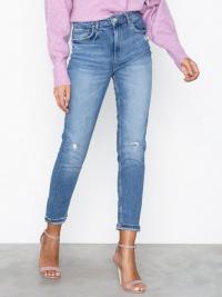 Gina Tricot Leah Slim Mom Jeans Mid Blue