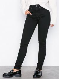 Selected Femme Slfmaggie Hw Skinny Black Jeans W N