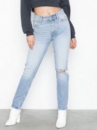 Gina Tricot Original Slim Jeans Lt Blue Destroy