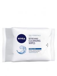 Ansiktsrengjøring - Transparent Nivea Refreshing Cleansing Wipes 25 pcs