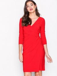 Party Dresses - Red Lauren Ralph Lauren Electa-3/4 Sleeve-Day Dress