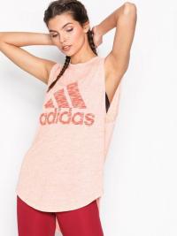 Topp Loose Fit - Coral Adidas Sport Performance Winners M Tee