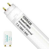 Osram SubstiTUBE Advanced UN 7.5W 840 60cm | kald hvit - Incl. LED Starter - erstatter 18W