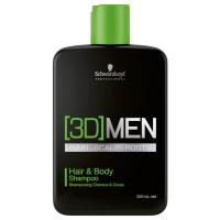 Schwarzkopf 3D men Hair&body Shampoo 250 Ml