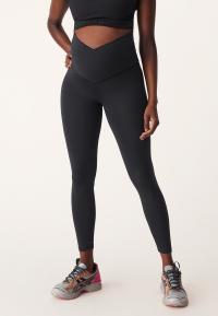 Maternity Wrap Tights, Black