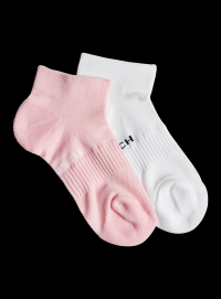 2-pack short sock, Pink Clouds