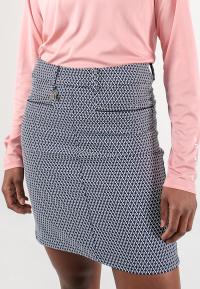 Smooth Skort, Navy/Fog Check