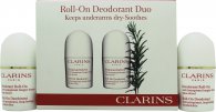 Clarins Gentle Care Duo Set Roll-On Deodorant 2 x 50ml