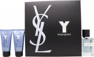 Yves Saint Laurent Y Gavesett 60ml EDT + 50ml Dusjsåpe + 50 Aftershave Balm