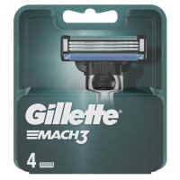 Gillette Mach 3 Razor Blade Refills - 4 Pack