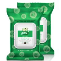 yes to Cucumber Soothing Hypoallergenic Facial Wipes - 30 Count (2 Pack)