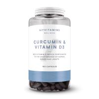 Kurkumin & Vitamin D3 Kapsler - 180kapsler