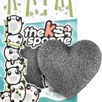 The Konjac Sponge Company K-Sponge Heart Sponge - Bamboo Charcoal 12 g