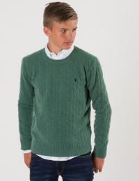 Ralph Lauren CABLE CREWNECK SWEATER Grønn Gensere/Cardigans för Gutt