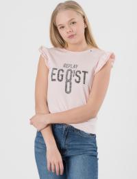 Replay T-SHIRT Rosa T-shirt/Singlet för Jente