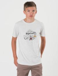Rip Curl SKULL SUN SS TEE Hvit T-shirt/Singlet för Gutt
