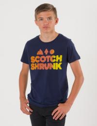 Scotch Shrunk Short sleeve tee Blå T-shirt/Singlet för Gutt