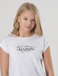 Marqy Girl Emily SS Tee Hvit T-shirt/Singlet för Jente