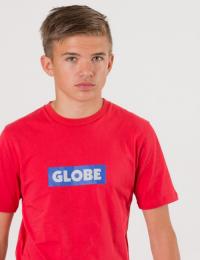 Globe, Boys Box Tee, Rød, T-shirt/Singlet för Gutt, 14 år