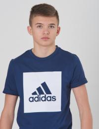 Adidas Performance, YB MH BBOS T, Blå, T-shirt/Singlet för Gutt, 176 cm