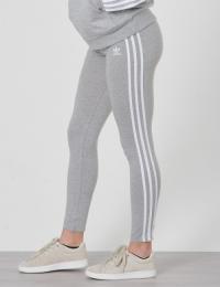 Adidas Originals, 3STRIPES LEGGIN, Grå, Strømpebukser/Leggings för Jente, 170