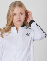 Adidas Originals, SUPERSTAR TOP, Hvit, Gensere/Cardigans för Jente, 158