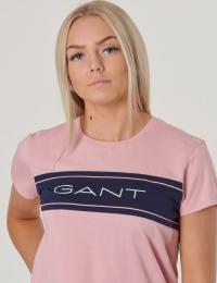 Gant, ARCHIVE SS T-SHIRT, Rosa, T-shirt/Singlet för Jente, 158-164