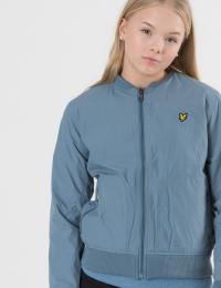 Lyle & Scott, Lightly Wadded Bomber, Blå, Jakker/Fleece för Jente, 14-15 år