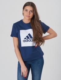 Adidas Performance, YB MH BBOS T, Blå, T-shirt/Singlet för Jente, 128 cm