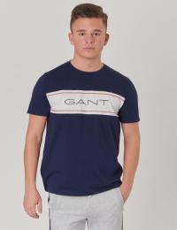 Gant, ARCHIVE SS T-SHIRT, Blå, T-shirt/Singlet för Gutt, 170
