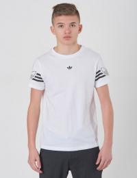 Adidas Originals, OUTLINE TEE, Hvit, T-shirt/Singlet för Gutt, 140