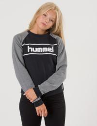 Hummel, HMLMALI SWEATSHIRT, Svart, Gensere/Cardigans för Jente, 128 cm