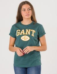 Gant, TB. GANT SS T-SHIRT, Grønn, T-shirt/Singlet för Jente, 170