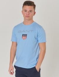 Gant, D1.  GANT SHIELD LOGO SS T-SHIRT, Blå, T-shirt/Singlet för Gutt, 158-164