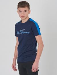 Ben Sherman, The Original Ben Sherman Tee, Blå, T-shirt/Singlet för Gutt, 12-13 år