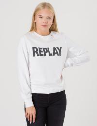 Replay, Sweater, Hvit, Gensere/Cardigans för Jente, 14 år