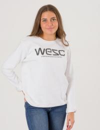 WeSC, Wesc Crewneck, Hvit, Gensere/Cardigans för Jente, 130 cm