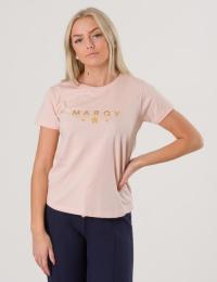 Marqy Girl, AMIRA SS TEE, Rosa, T-shirt/Singlet för Jente, 122-128