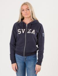 Svea, Felicia JR Zip Hood, Blå, Hettegenser för Jente, 130 cm