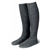 Karmameju Cozy Fleece Socks W Suede Sole Grey Str Large