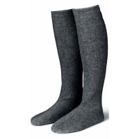 Karmameju Cozy Fleece Socks W Suede Sole Grey Str Medium
