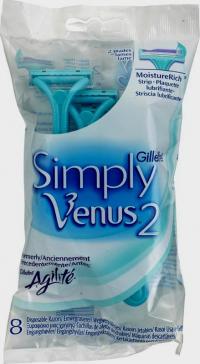 Gillette Simply Venus 2 Skrabere 8 Stk