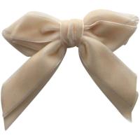 Gong Accessories Annamay Velvet Bow  Beige