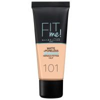 Maybelline Fit Me Matte  Poreless Foundation Normal To Oily 30 ml  101 True Ivory